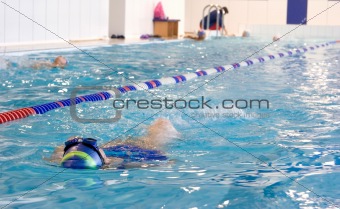 Training in swimming pool