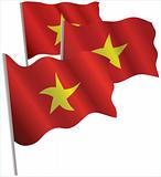 Socialist Republic of Vietnam 3d flag.