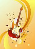 guitar and abstract elements