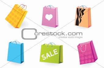 Designer Shopping bags icons