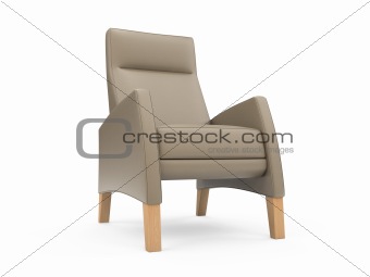 Armchair over white