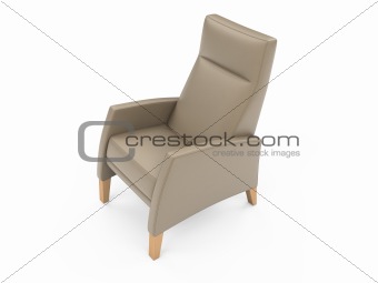 Armchair over white