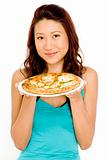 Girl And Pizza