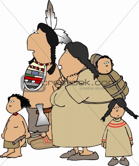 Cartoon Native Man