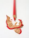 Sharpened Red Colored Pencil