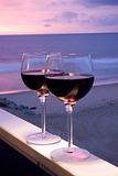 Red Wine Beach Sunset