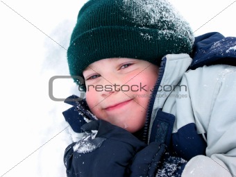 Child fun winter