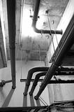 Pipes in black and white