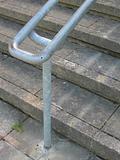 Angled handrail