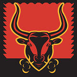 Bull in Red (Vector)