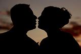 The Anticipated Kiss At Sunset