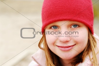 Girl smile hat