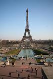 Eiffel tower and palais de chaillot