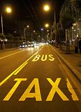 taxi and bus lane