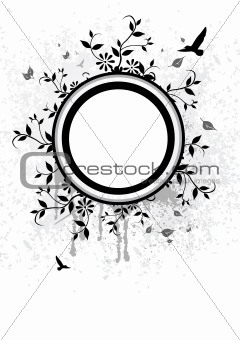 Floral Abstract frame