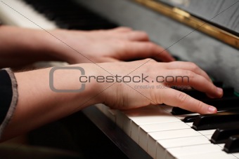 Piano playing
