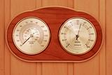 Thermometer device in sauna