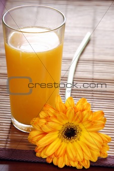 Orange Juice and Flower