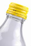 Yellow cap on bottle