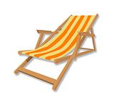 beach chair illsutration