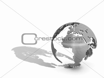 3D Globe / White Background