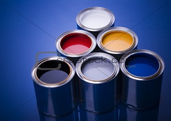 Paint and cans