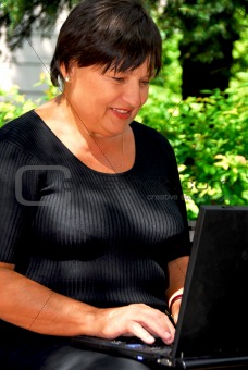 Woman computer