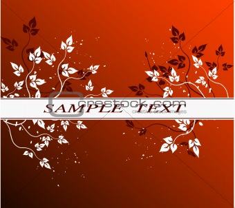 Abstract background with frame - vector
