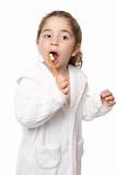 Dental care - child brushing teeth