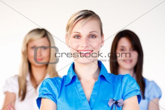 Portrait of several employees