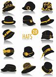 Hats silhouettes 2