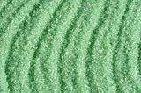 Green crystals of sea salt