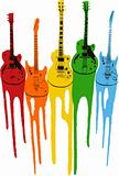 Colourful Music Guitar Illustration