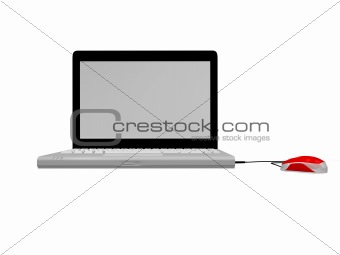 laptop and mouse