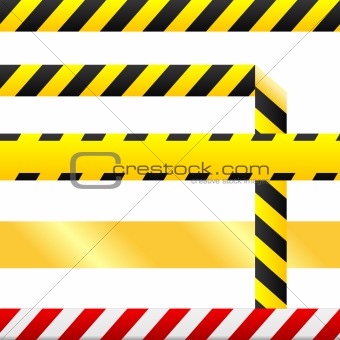 Various Blank Construction Tape