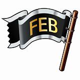 February Month on Flag