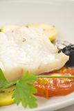 fillet of cod baked tomatoes zucchini black olives