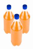 Three Orange Juice bottle