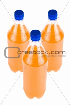 Three Orange Juice bottle
