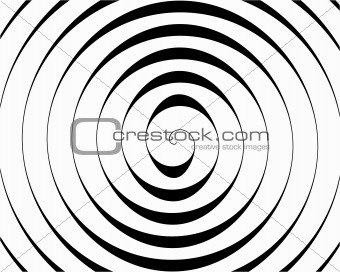 Detail of a black spiral on white background
