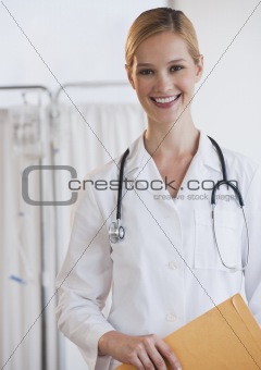 female doctor smiling