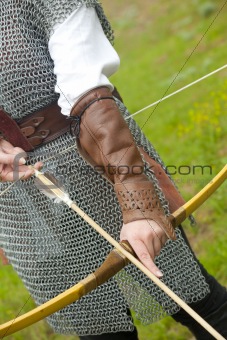 bow / medieval armor