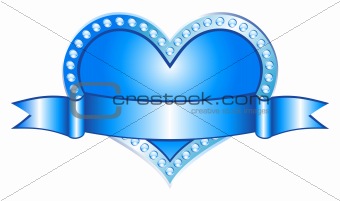 Heart Blue (vector)