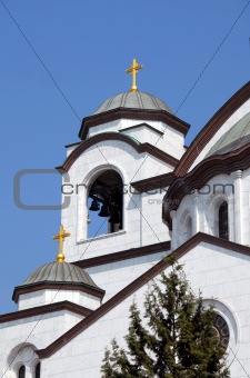 Details of Sveti Sava cathedral in Belgrade