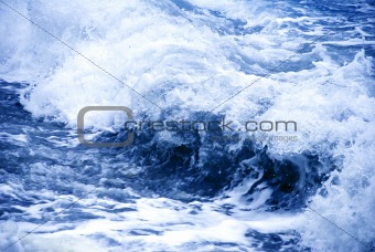 Storm blue wave