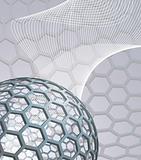 abstract background with buckyball