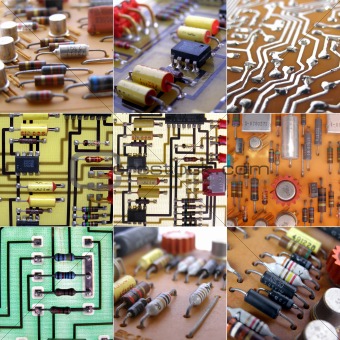 Printed circuits collage