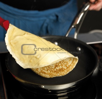 Chef making pancakes