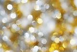 Silver and gold lights background