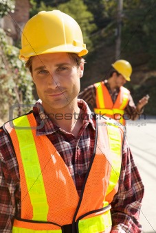 Construction Worker on the job